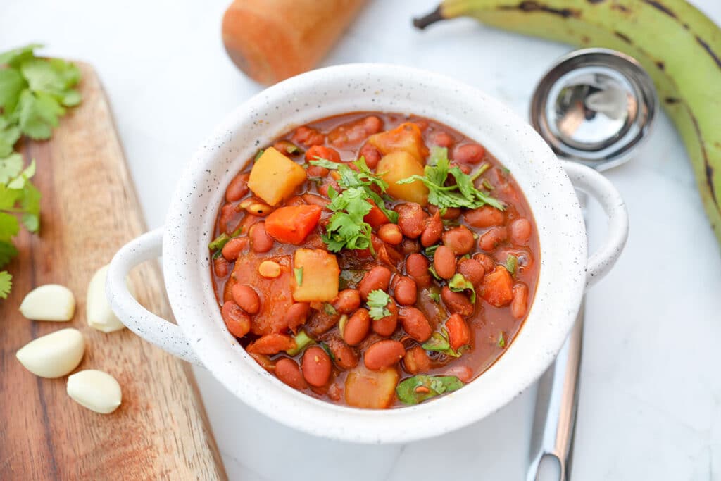 Vegan Puerto Rican Rice and Beans