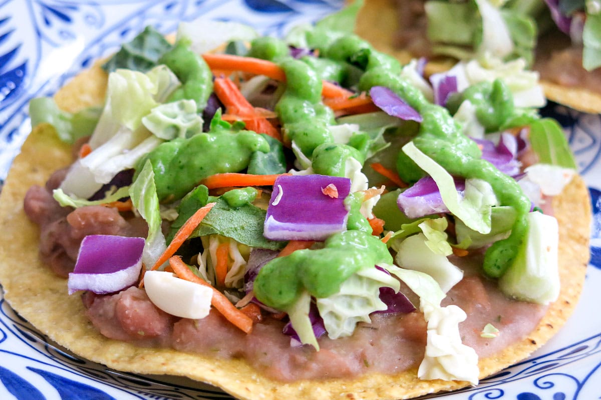 Pinto Bean Tostadas With Avocado Salsa Center for Nutrition Studies