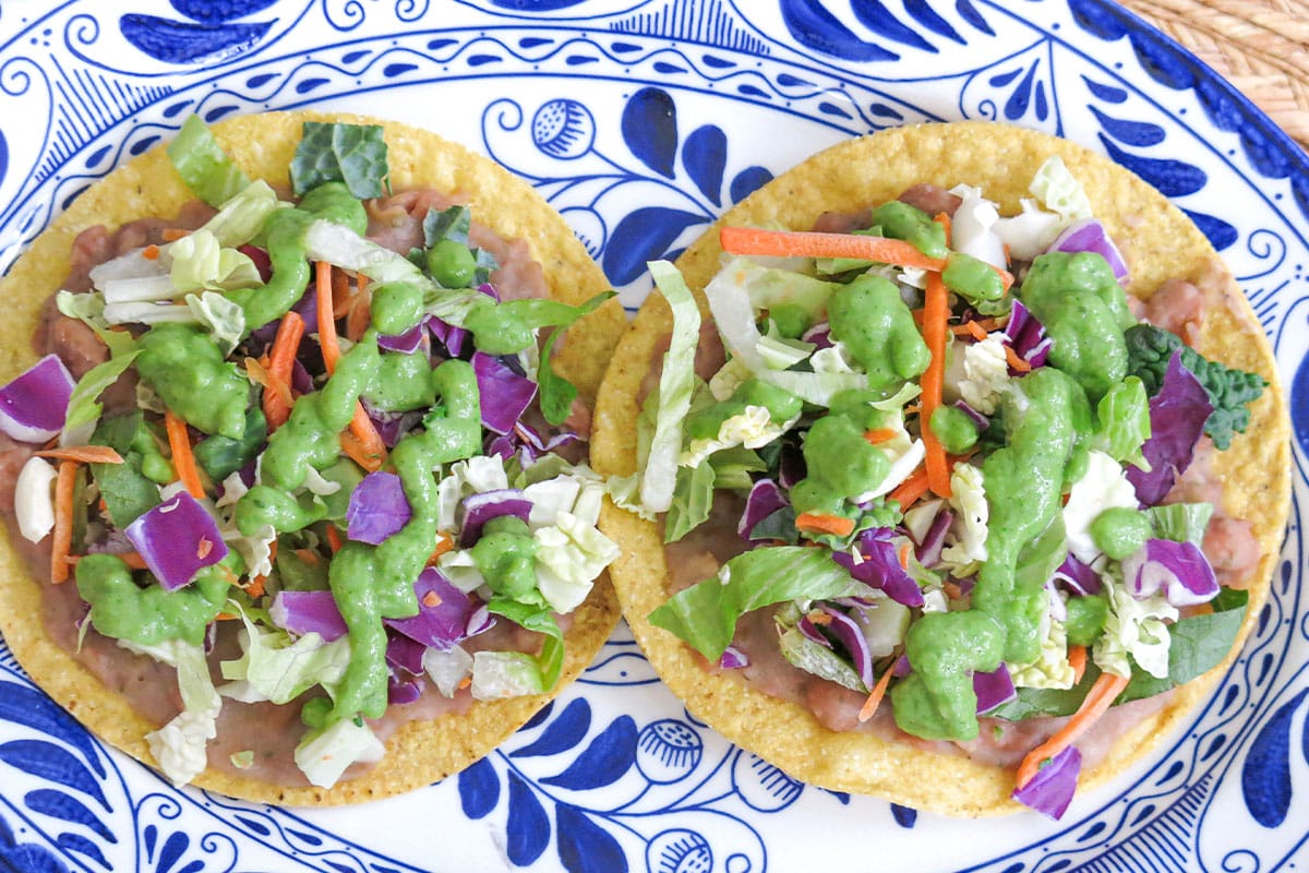 Pinto Bean Tostadas With Avocado Salsa Center for Nutrition Studies