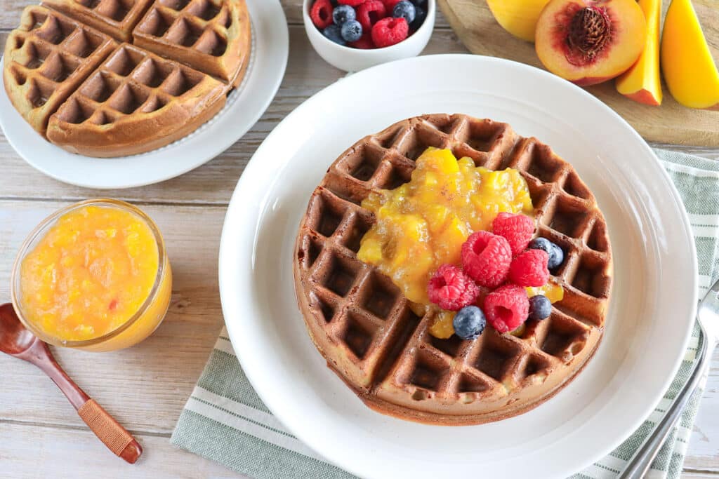 Mini Waffles (Gluten-Free) - Fresh Water Peaches