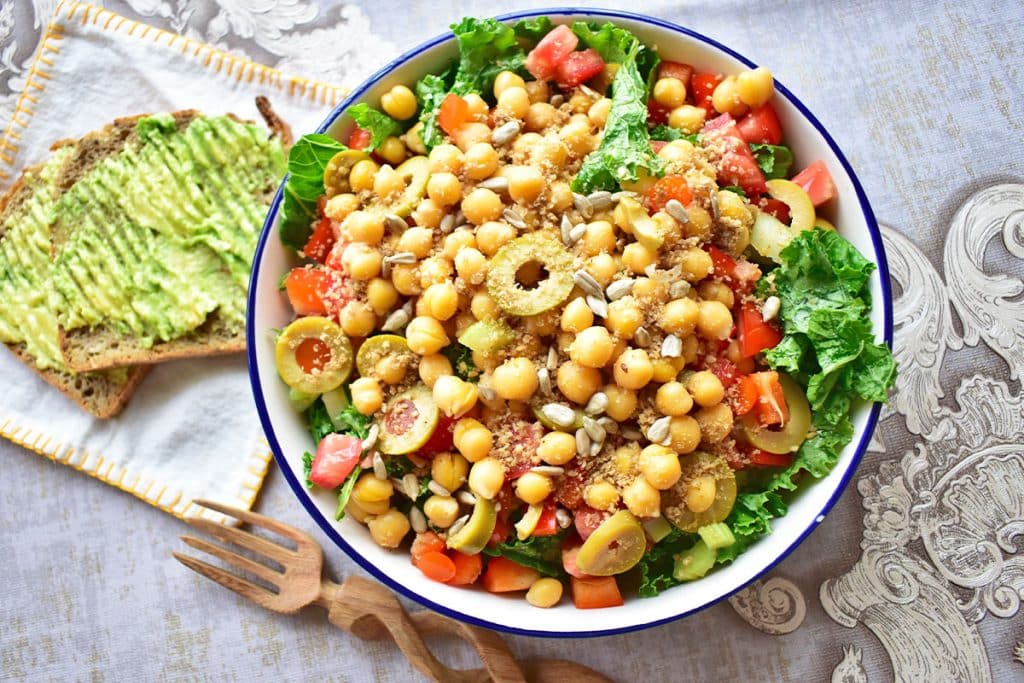 Chickpea and Olive Salad - Center for Nutrition Studies