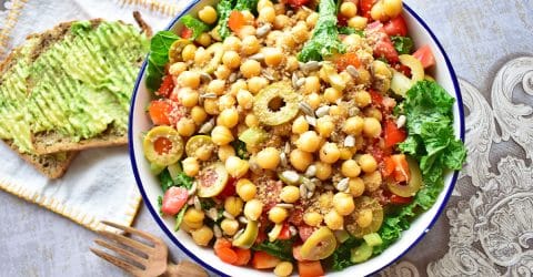Chickpea and Olive Salad