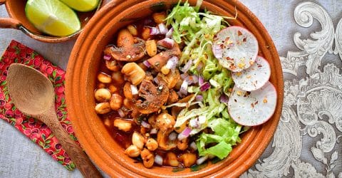 Red Posole with Mushrooms